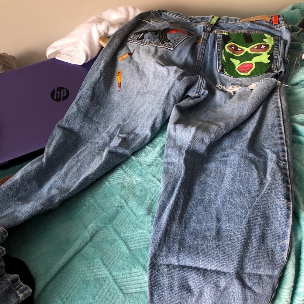 ✨🛍🎀Customized Rapper Jeans🎀🛍✨ - Picture 5 of 5